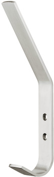 Wardrobe hook, stainless steel, height 180 mm