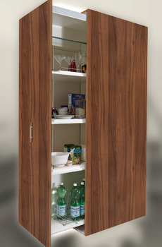 Pull-out cabinet runners, full extension, load-bearing capacity up to 200 kg, steel/plastic