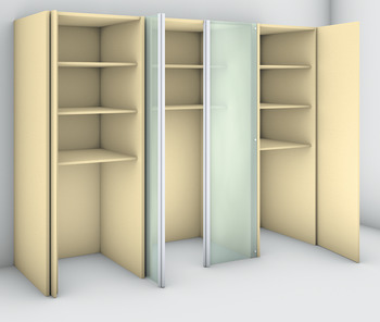 Wooden pivot sliding doors, Hawa Concepta 25/30/50, set