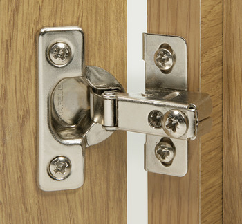 Hinge with short arm, For thin hinged doors from thickness of 14 mm