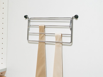 Tie and belt rack, folding, width 320 mm