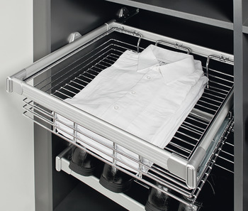 Pull-out basket, for pull-out frame system