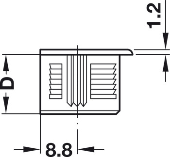 Variofix connecting bolt, S20, System Rafix 20