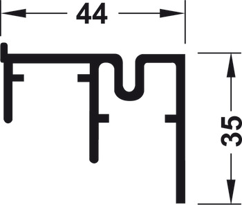 Double guide track, Bottom