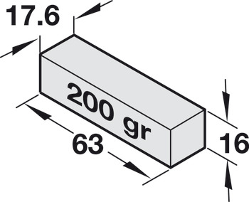 Counterweight, For inserting into counterweight box
