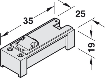 hold-open insert, For retro-fitting into guide rail