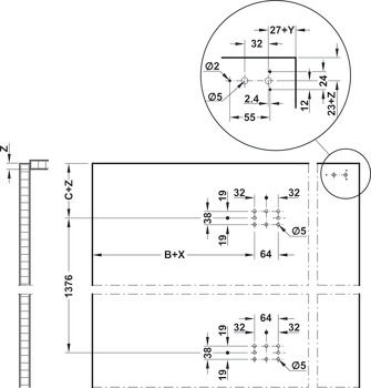 Door opening mechanism, Motion 40/50 FB, for wooden doors