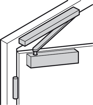 Door closer, Startec DCL 61, with guide rail