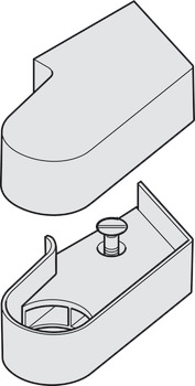 Cover cap, for top centres on flush doors, floor spring, Geze