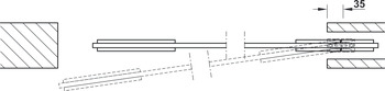 Track set, for Häfele Slido D-Line11 pocket door solution