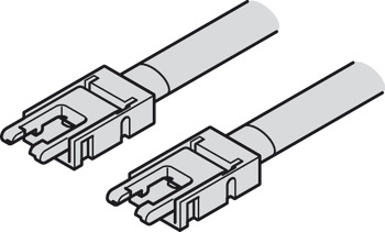 Interconnecting lead, Häfele Loox5 for LED strip light, monochrome, 8 mm