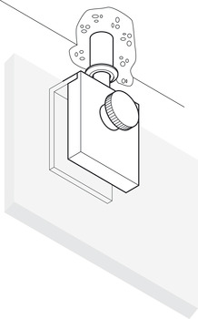 Slide-on door holder, Startec, for hinged doors