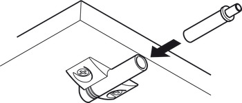 Adapter plate, for soft-closing mechanisms, with positioning aid