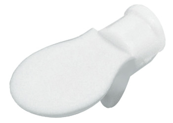 Shelf support, plastic, with cap