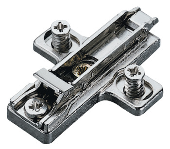 Cruciform mounting plate, For Tiomos, with pre-mounted Euro screws