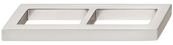Finger pull handle, zinc alloy, width 104 mm, straight-edged