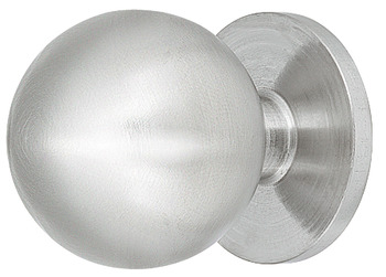 Furniture knob, Stainless steel, round