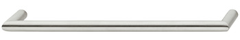 Furniture handle, D handle, stainless steel, round
