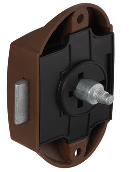 Piccolo-Nova espagnolette locks, Häfele Push-Lock, backset 25 mm, can be operated from one side