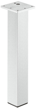 Table leg, Square, straight, aluminium, corner mounting