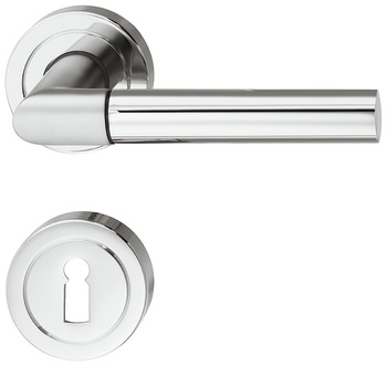 Door handle set, brass, Jado, Conform 380/961