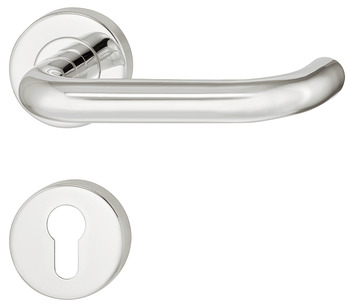 Door handle set, residential areas, stainless steel, Startec, LDH 2170, rose