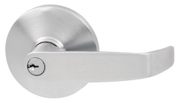Lever handle, with round rosette